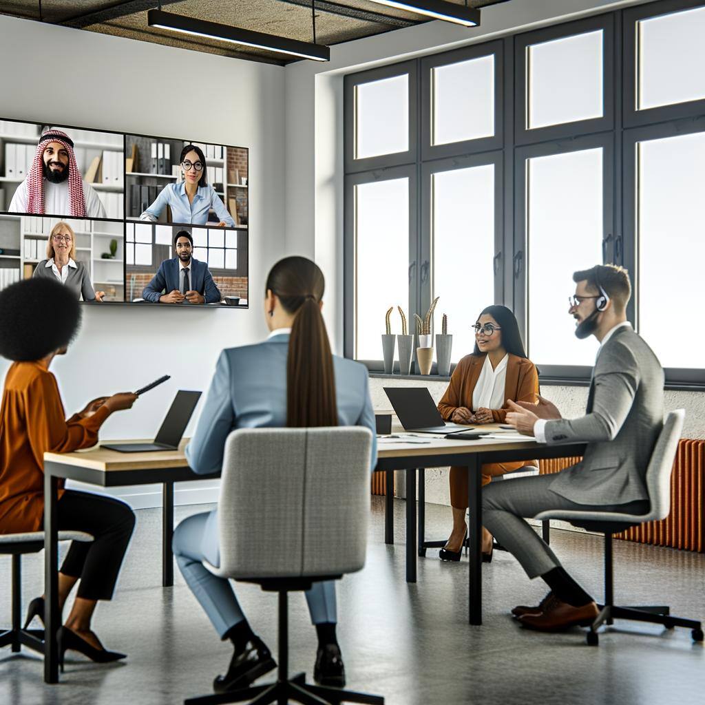 Video Conferencing In Office