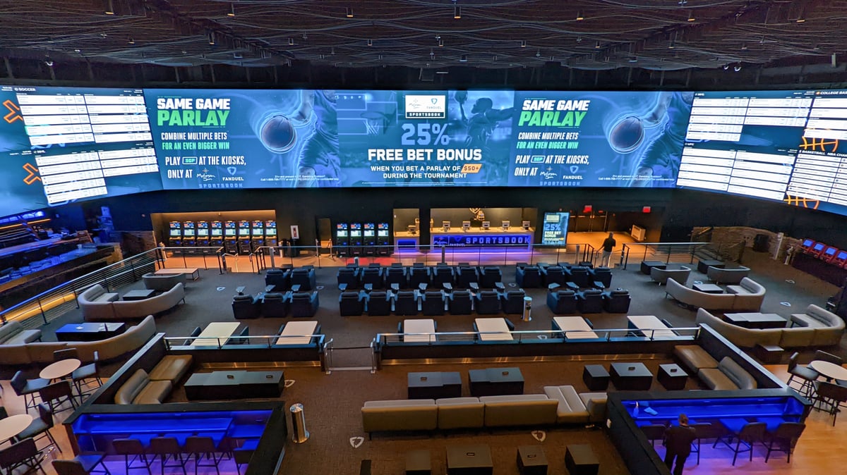 Fanduel Mohegan Sun Video Wall