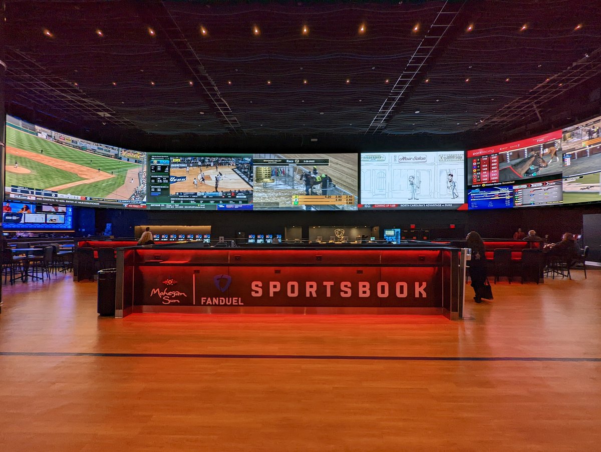 Mohegan Sun FanDuel Large Video Wall